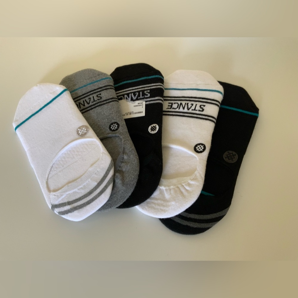 (5) Stance Solids No Show Basic Socks - image 1